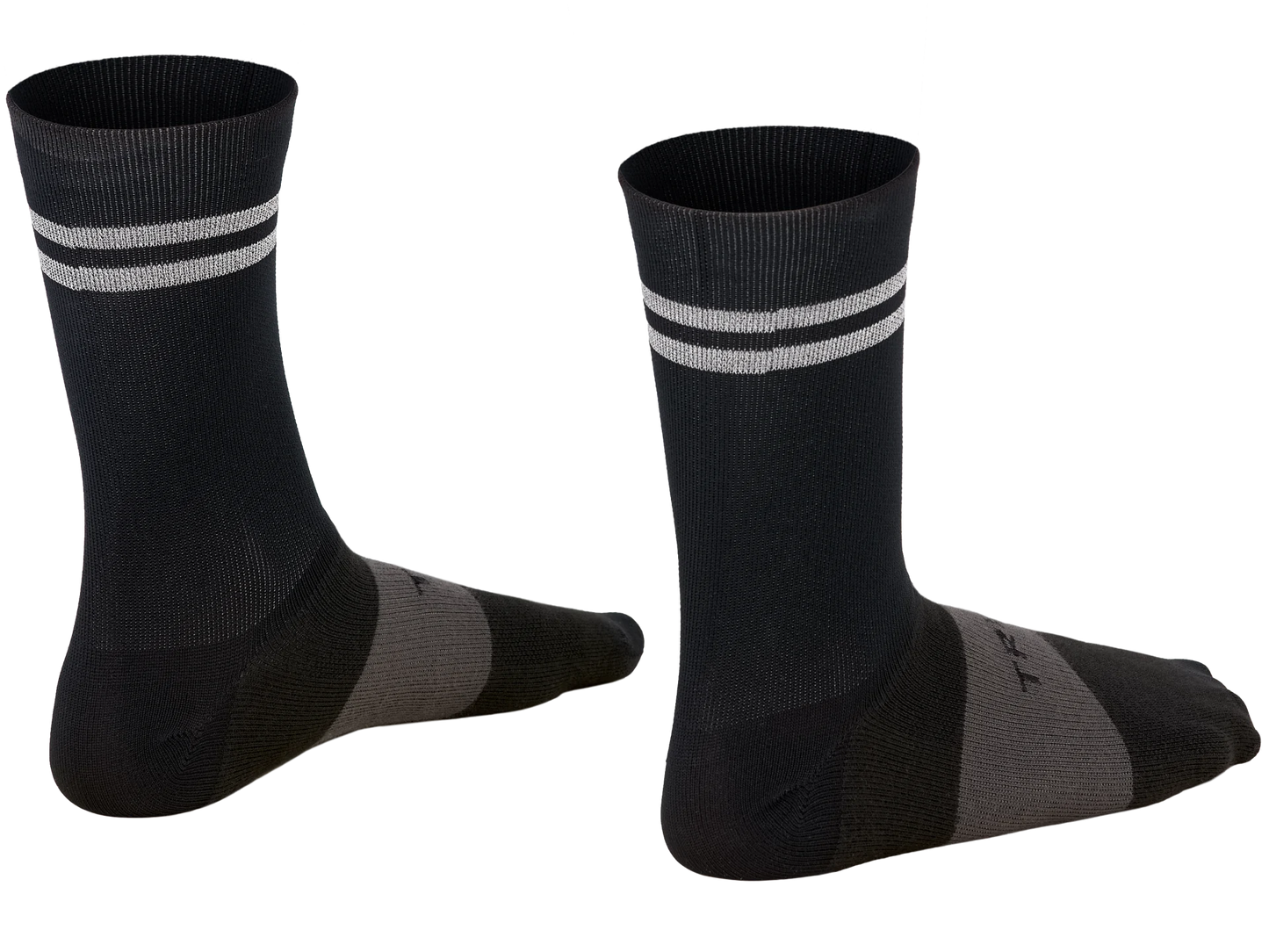 Calcetines Trek Race Reflective Crew Mediano Negro